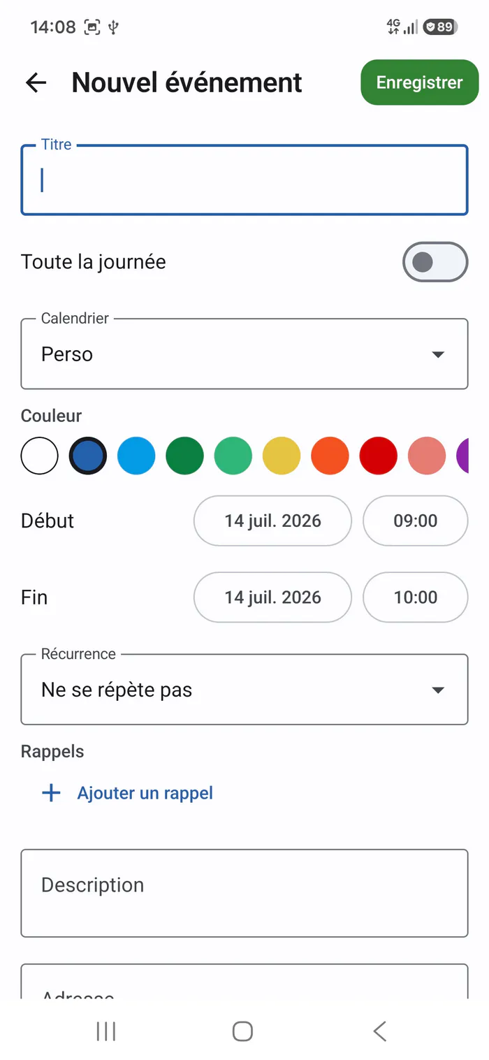 Agenda Tech — event editor