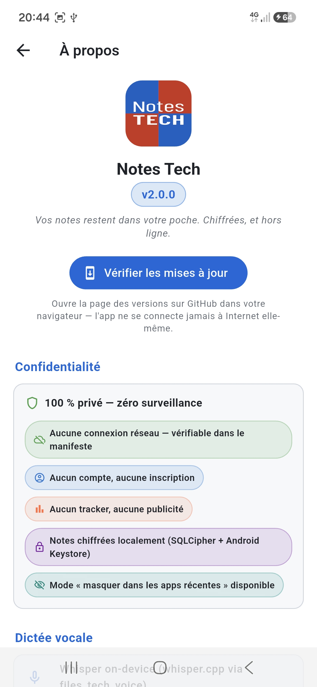 Notes Tech — About page